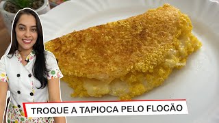 PARE DE COMER TAPIOCA Experimente essa alternativa mais saudável com FLOCÃO DE MILHO [upl. by Enilamme]