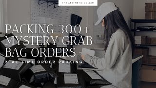 Packing 300 Mystery Grab Bag Sale Orders  Studio Vlog  No 18  Real Time Order Packing [upl. by Cora]