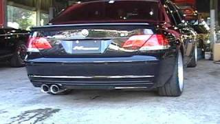 1ALPINA B7E65 kreissieg start first catback F1Sound Valvetronic Exhaust System [upl. by Oner]