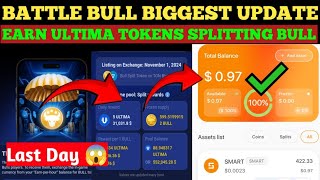 quotBattle Bulls Airdrop Earn Ultima Tokens by Splitting Bull Tokens  StepbyStep Guidequot [upl. by Hoyt627]