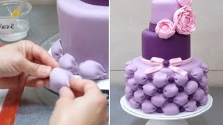 How To Make Billowing Pillows for a Wedding Cake by Cakes StepbyStep [upl. by Merriam]