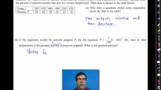 Common Core Algebra IUnit 11Lesson 7Quadratic Models [upl. by Ynnam]