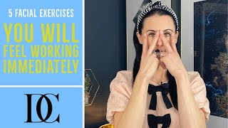 5 Facial Exercises You Will Feel Working Immediately [upl. by Vick]