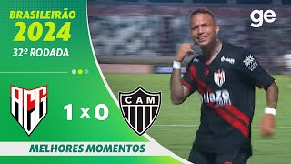 ATLÉTICOGO 1 X 0 ATLÉTICOMG  MELHORES MOMENTOS  32ª RODADA BRASILEIRÃO 2024  geglobo [upl. by Letniuq]