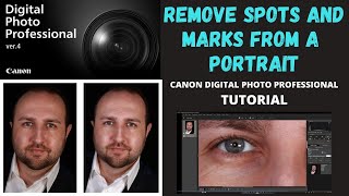 DPP4  Remove spots and marks from a portrait  Canon Digital Photography Professional 4  Tutorial [upl. by Desmond]