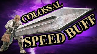 Elden Ring Colossal Swords Got A Colossal Speed Buff [upl. by Aitas]