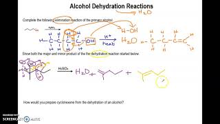 Alcohol dehydration practice [upl. by Enautna]