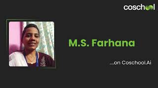 MS Farhana shares her opinion on Coschoolai [upl. by Naval]