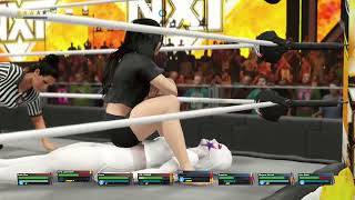 WWE 2K23 Team Black Hair VS Team White Hair Booty Shorts BPM Banzai Drop Elimination Tag [upl. by Kolodgie614]