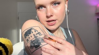 ASMR tattoo tourtracing soft spoken [upl. by Christina599]