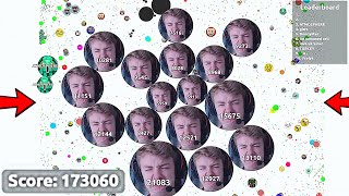 Covering the ENTIRE Map in Agario 173060 Score  Agario World Record [upl. by Aldas]