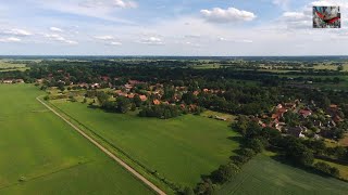 ➤ Luftaufnahme von Fischerhude Landkreis Verden in Niedersachsen [upl. by Anidan126]