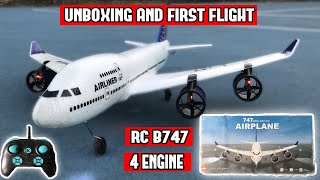 🔥🔥 RC BOEING 747400 UNBOXING amp FIRST FLIGHTS [upl. by Aizan936]