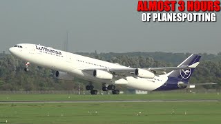 A GREAT AVIATION DAY AT THE AIRPORT  A lot of takeoffs and landings at Düsseldorf Airport [upl. by Klina]