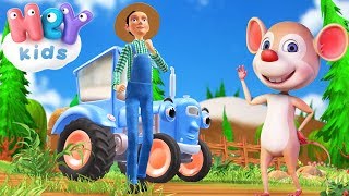 The Farmer In The Dell nursery rhyme  more farm songs for kids  HeyKids [upl. by Ahtnicaj]