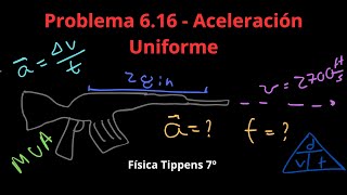 Física Tippens 616  Sección 63 Aceleración Uniforme [upl. by Eelnyl858]