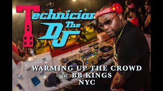 Technician The DJ warming up the crowd before Rakim takes the stage at the now closed BB KINGS  NYC [upl. by Neleag]