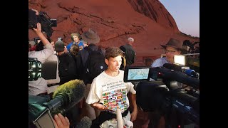 Last climbers of Ayres Rock Uluru Australia [upl. by Andromada]