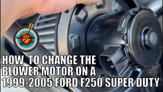 How to change the blower motor on a 2000 Ford F250 [upl. by Hankins]