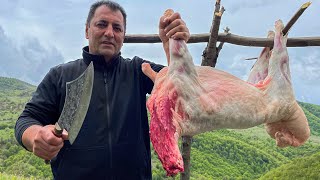 Cooking a Whole Sheep in the Kelbajar Region of Azerbaijan [upl. by Eilrak768]