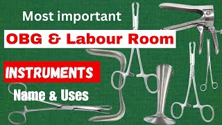 Instruments used in gynac OPD and labour room  OBG instrument  nursing video [upl. by Mines]