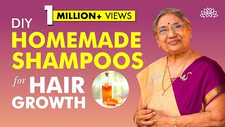 3 Natural Homemade Shampoos for Hair Fall Dandruff amp Healthy Hair  DIY Hair Growth Shampoos [upl. by Banwell]