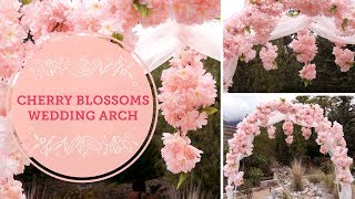 Spring Cherry Blossoms DIY Wedding Arch  BalsaCirclecom [upl. by Berte848]