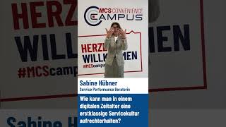 Sabine Hübner zum Thema Servicekultur im digitalen Zeitalter 🤝 [upl. by Nerval934]