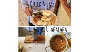 CHAKALAKA Recipe  A week of African food South African edition Part 2 Braai Style [upl. by Hopfinger]