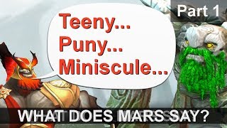 WHAT DOES MARS SAY RARE EXPRESSIONS OF DOTA 2 HEROES Part 1 [upl. by Barrett]