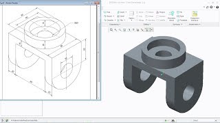 Creo Practice Exercises for Beginners  2  Creo Part Modeling Tutorial [upl. by Severen]