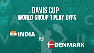 LIVE 🎾 Davis Cup INDIA vs DENMARK  World Group I playoffs  Doordarshan Sports [upl. by Land]