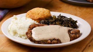 How To Make Country Fried Steak and Gravy • Tasty [upl. by Kelby]