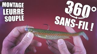 TUTO MONTAGE 360 SANS FIL  Leurre souple  Brochet [upl. by Ariahs]