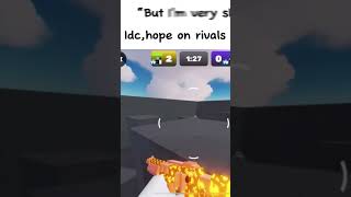 Hope on rivals lil bro😈roblox shorts [upl. by Pahl805]