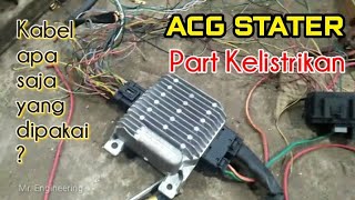 ACG STATER  Cara pasang kabelkabelnya  rebuild electric of ACG Honda Vario 150 Part 2 [upl. by Guildroy213]