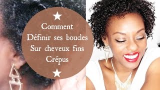 AFRO HAIR  Définir ses boucles sur cheveux fins crépus  Afros  Twist out amp Finger coils [upl. by Nesaj985]