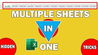 Excel Hack  Consolidate multiple excel tabs into one excel sheet  Merge all excel tabs into one [upl. by Anitnamaid880]