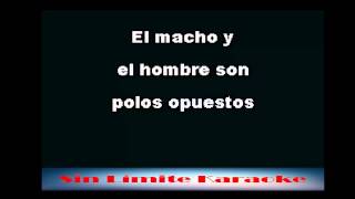 El Macho y el Hombre  Los Tigres del Norte  Karaoke Full [upl. by Nyla]