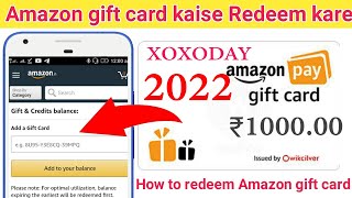 How to redeem Amazon gift card  Amazon gift card kaise use kare  Amazon gift kaise add kare hindi [upl. by Rosabella595]