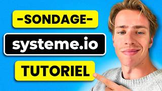 🔵 Comment Créer un Sondage sur SYSTEMEIO  TUTO [upl. by Aissilem]