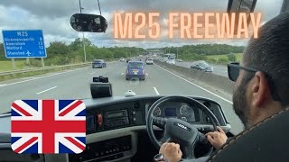 Driving on the London M25 Freeway 🇬🇧 Timelapse [upl. by Elvina]