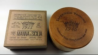 New in the Den  Saponificio Varesino Manna Shaving Soap [upl. by Lapham]