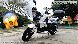 MOTO ELÉCTRICA EVMOTORS RS8 HYPER X A 130 KMSHR [upl. by Vogel]