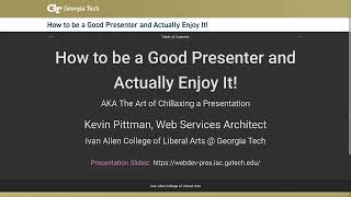 How to be a Good Presenter and Actually Enjoy It [upl. by Aynad667]