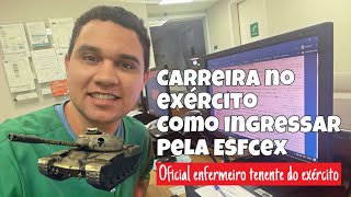 Vou fazer a prova EsfCex para enfermeiro  Oficial Exército carreira [upl. by Erlina868]