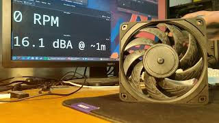 Noctua NFA12x25 PWM chromaxblackswap  Fan Noise [upl. by Suedaht]