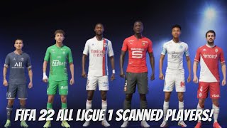 FIFA 22  Ligue 1  Every player with Real face [upl. by Attenaj45]