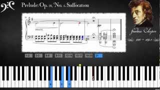 Chopin  Prelude Op 28 No 4 Suffocation Learn to play [upl. by Yelrebmik216]