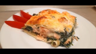 Lasagne mit Lachs und Spinat [upl. by Judus]